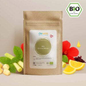 bio zitrone minze tee, zitronenminze tee wirkung, minze zitrone tee kalt genießen