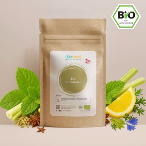 BIO Durchatmen Tee – Erfrischender Bio-Kräutertee mit Zitronengras, Pfefferminze & Süßholz | Koffeinfrei & Atemweg unterstützend