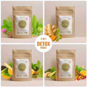 Detox Tee Paket – 4 Bio-Tees für Entgiftung, Energie & Wohlbefinden