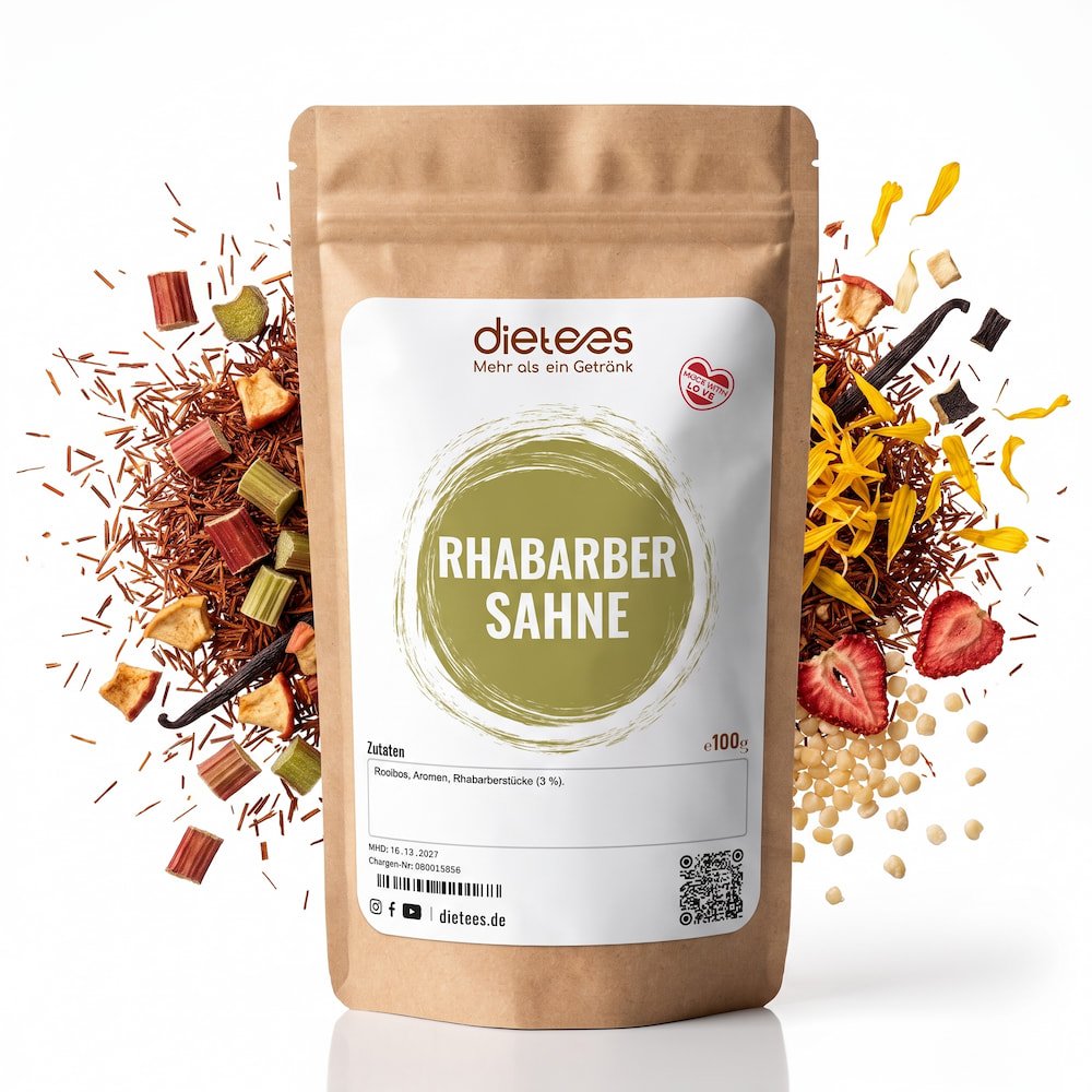 Rooibos Tee Rhabarber Sahne
